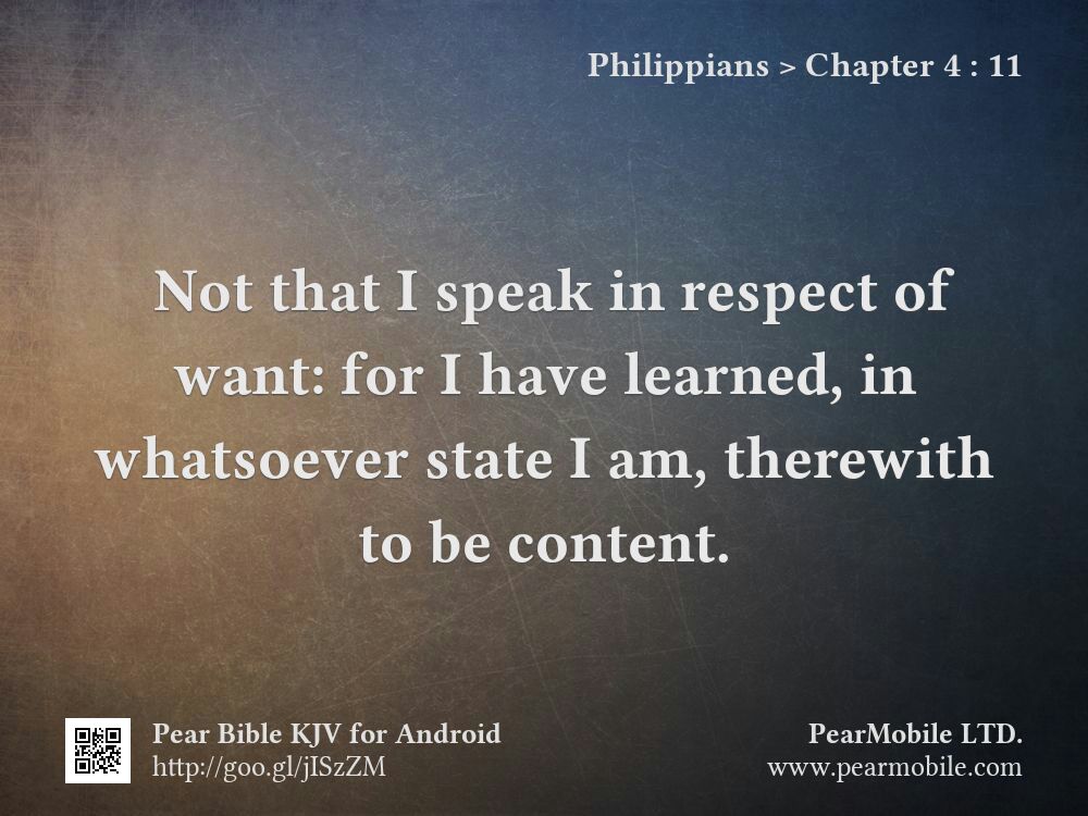 Philippians, Chapter 4:11